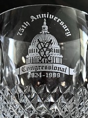 Waterford Crystal Colleen Old Fashioned Whiskey Glass Congressional Country Club