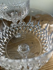 6 Cristal D’Arques Longchamp Champagne Coupe Glass Stemware Lead Crystal France