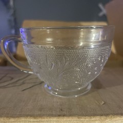 Lot 12 Vintage Cape Cod 6 oz Punch Cups w/ Original Box Pressed Glass