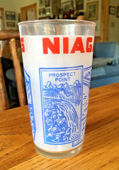 Vintage Souvenir NIAGARA FALLS Glass Iconic Images HAZEL ATLAS ~ Excellent!