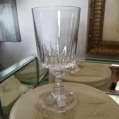 Cristal D Arques Louvre Pattern Sherry Glass 4 7/8” Clean Sparkly and Perfect