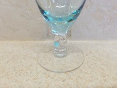 Fostoria RHAPSODY TURQUOISE 4 7/8″ Juice Glass Stem #6055 1/2 EXCELLENT!
