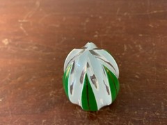 Triple Overlay Light Green White Crystal Egg Saint Louis