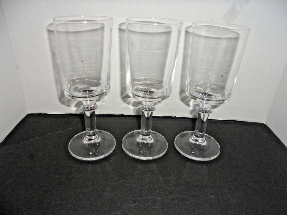 VINTAGE TOSCANY CRYSTAL CLARET WINE GLASSES – SET OF 3