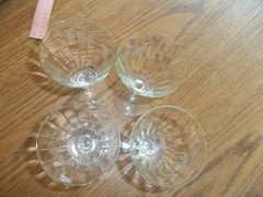 4 Etched Fancy Wine Champagne Stem Flutes/Glasses 7″ Tall 12 Oz Box B11