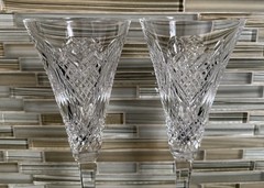 Lot Of ( 2) Waterford Crystal Wedding Heirloom Collection Champagne Flutes