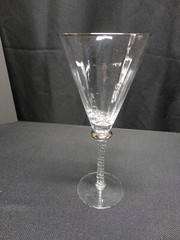3 Ultra Large Bella Lux Glasses Wedding Toast Martini Cosmo Wine Optic Paneled