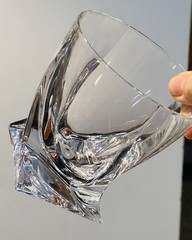 2Marked Mikasa Motion Double Old Fashioned Crystal Whiskey Glasses Discontinued