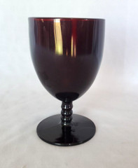 Deep Ruby/Red Glass Goblet by Unknown Manufacturer
