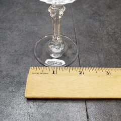 6 Longchamp 6cl 24% Lead Crystal Stem Glasses Cristal D’arques SMALL