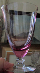 Tiffin WISTARIA PINK Iced TEA Glass TEA Tumbler 5-7/8” EXC. RARE (8 AVAILABLE)