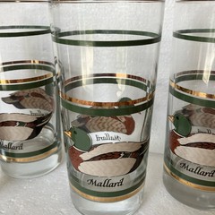 Vintage Mallard Duck Highball Drinking Glass By Libby In Excellent Condition
