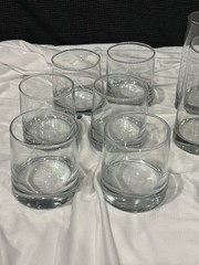 Eleven (11) Vintage Crisa Clear Tumblers & Old Fashioned Glasses