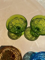 Le Smith Vintage Champagne Coupe/Sherbert Glasses 4Pieces Moon and Stars