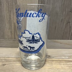 Vintage Hazel Atlas Souvenir State Song Glasses – 5” Tall – Kentucky