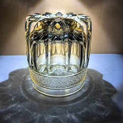 Lead-free Hand Cut Crystal Whiskey Glass 11oz Edo Kiriko Gift Tumbler