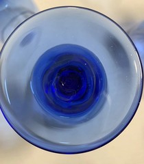 Sale Vintage Libbey Cobalt Blue Wine/Water Glasses Set Of 4 Teardrop