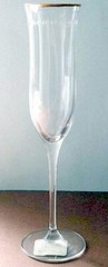 Lenox Pearl Gold Crystal Champagne Flute 10″ Frosted Details Germany New No Box