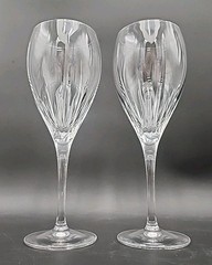 CRISTAL D’ARQUES-DURAND FRANCE ENCHANTE WATER GOBLETS Set of 2
