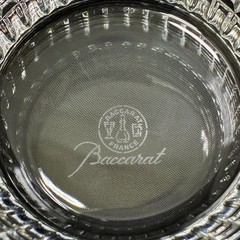 Used Good Baccarat Nancy Tumbler Rocks Glass Pair Crystal Clear