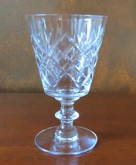 Morgantown Starlight Criss Cross Fan Cut Water Goblet(s)