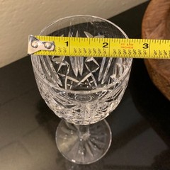 Waterford Glengarriff 6 5/8″ Claret Wine Glass Gothic Mark Ireland Pristine