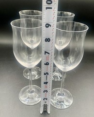 Waterford Marquis Optic Reserve White Wine Tulip Glass Retired 8-5/8” Set Of 4