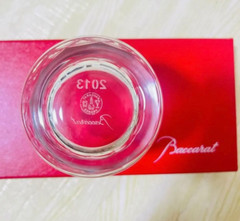 Baccarat 2013 Year Tumbler BIBA Crystal Rock Glass With Box pair NEW