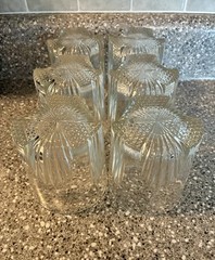 New! Paksh 7pc Italian Crafted Glass 34 1/4 oz Whiskey Decanter Set W/6 Glasses