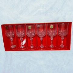 New Vintage Cristal D’Arques 24% Lead Crystal Longchamp No 3 6x 17,5 Cl Glasses