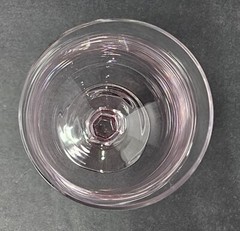 Set Of 3 American Stemware Princeton Pink Blown Glass Water Wine Glasses