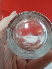 VTG Libbey White Stencil Summer Fruit Panorama Tall Tumblers 6in