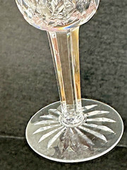 Waterford Crystal Lismore Claret Wine Glasses Set of 4 Vertical Cut On Bowl