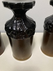 Vintage Tiffin Franciscan Madeira Smoke Brown Footed Goblets-Set Of 10