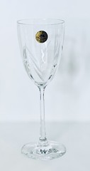 Set of 6 La Reine Italy Crystal Clear 8 OZ Wine Glasses NEW