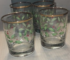 Lenox HOLIDAY Gold Double Old Fashioned Set Of Four Never Been Used BRAND NEW