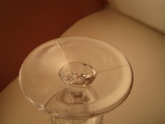 Antique EAPG Clear US Glass Jewel Lacy Medallion Wine Goblet