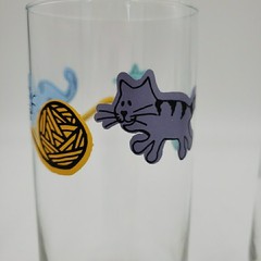 Raining Cats and Dogs Tumbler 14 oz Drinking Glass by Citation Y2K Cute Animals