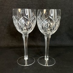 (2) Rainbow By Block Crystal Water Goblets