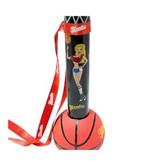Blondies Sports Bar Souvenir Yard Glass Basketball Base Black Orange 15 in 44 oz