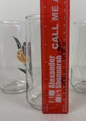 Libbey Crissa Tulip Glasses Set Of 4 Vintage Flowers Spring Grannycore MCM