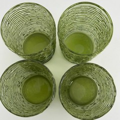 Anchor Hocking Soreno Avocado Highball Glasses Set of 4 Vintage MCM