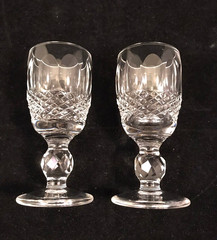 WATERFORD COLLEEN Set Of 2 CORDIAL GLASSES 3 1/4″ Crystal Vodka Shot