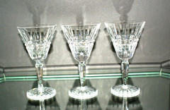 Set of Three Waterford Glenmore Water / Red Wine Glasses Made In Ireland