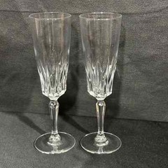 Cristal D’Arques-Durand Champagne Flutes 8″ Clear Glass Stemware