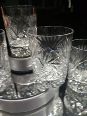 7 Tumblers DOF 4″ Glasses fans Pinwheel buzzstar crystal Leanore American Cut