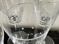 Lenox Kate Spade Larabee Dot Set of 7 Crystal Iced Tea or Wine Glass