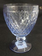 Villeroy and Boch Crystal Boston Blue Set of Four Water Goblets