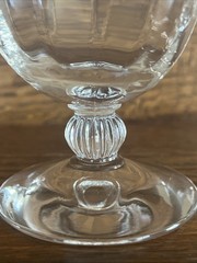 2 Vintage Fostoria Clear (Straight Optic) Water/Tea Glasses 5.75” Stunning!