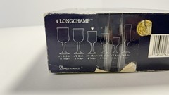 Cristal d’Arques Longchamp Crystal Wine Glasses Set of 4, 11.75 oz, Clear